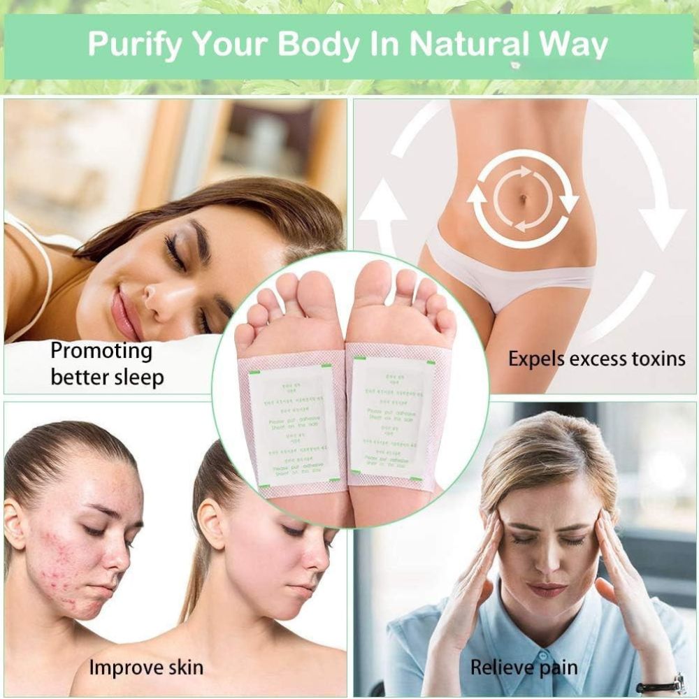 Full Body Detox Foot Patches BUY 10 GET 10 FREE | With FREE 30 Day Full Body Detox Guide eBook