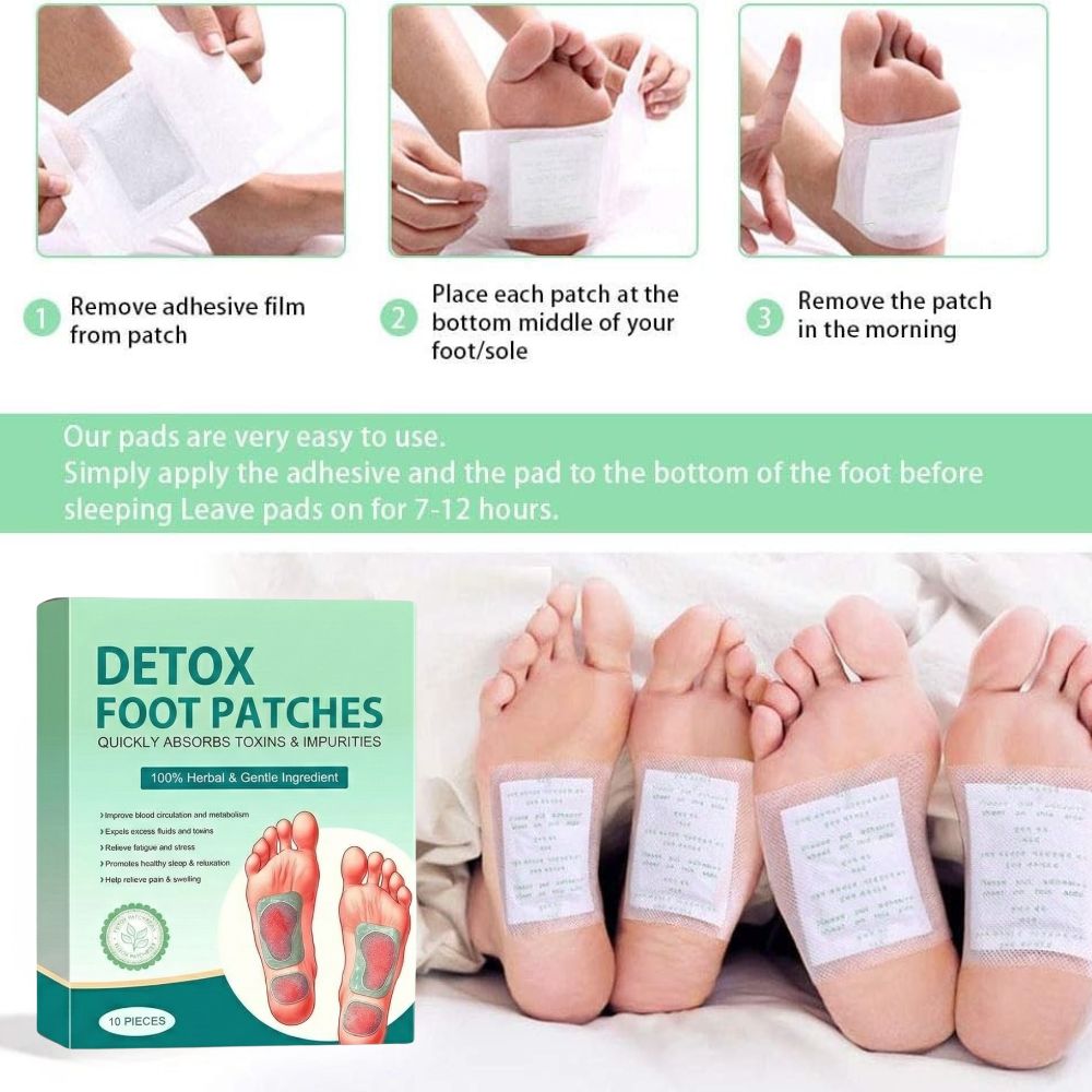 Full Body Detox Foot Patches BUY 10 GET 10 FREE | With FREE 30 Day Full Body Detox Guide eBook