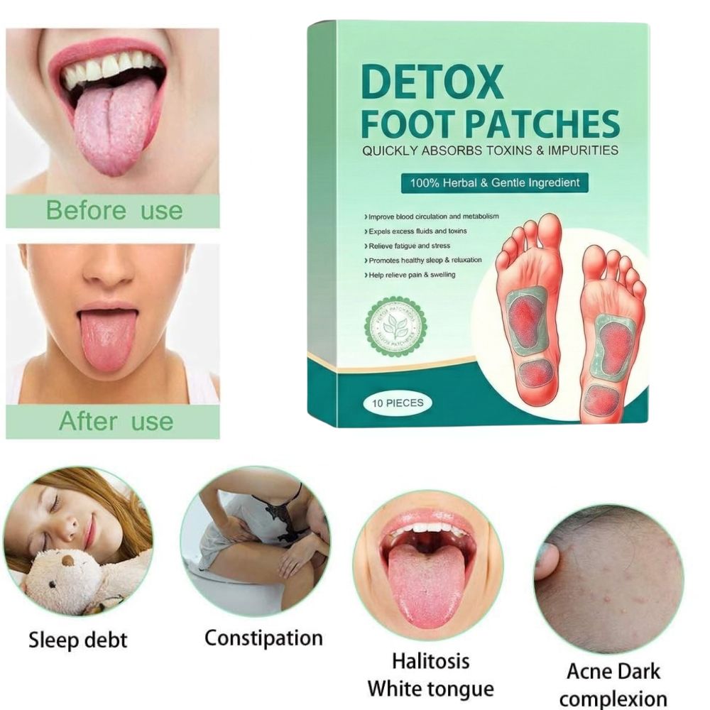 Full Body Detox Foot Patches BUY 10 GET 10 FREE | With FREE 30 Day Full Body Detox Guide eBook