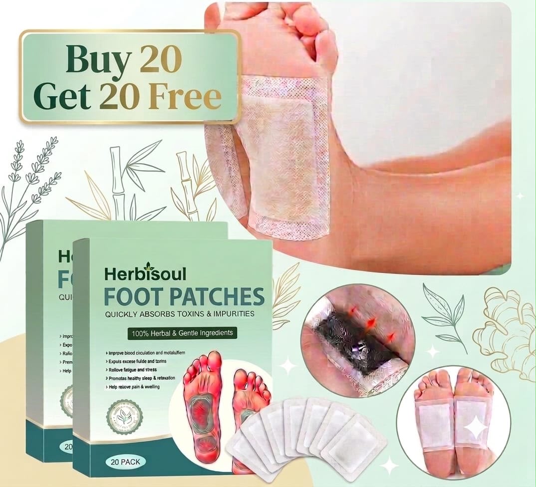 Ayurvedic 100% Herbal & Gentle Ingredient Foot Patches BUY 20 GET 20 FREE
